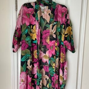 Vibrant Floral Kimono Cardigan